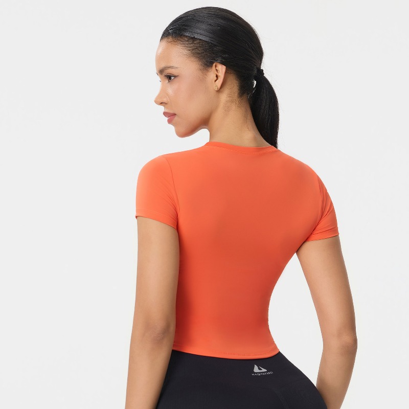 T-shirt de sport à manches cou - Pilates Yoga Top avis et prix